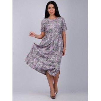 Платье  женское       из кулирки     с коротким рукавом