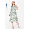 Платье женское из кулирки с коротким рукавом в ассортименте Рисунок