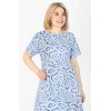 Платье женское из кулирки с коротким рукавом в ассортименте Рисунок
