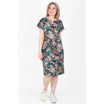 Туника  женская       из кулирки     с коротким рукавом  в ассортименте  В ассортименте   