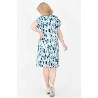 Туника  женская       из кулирки     с коротким рукавом  в ассортименте  В ассортименте