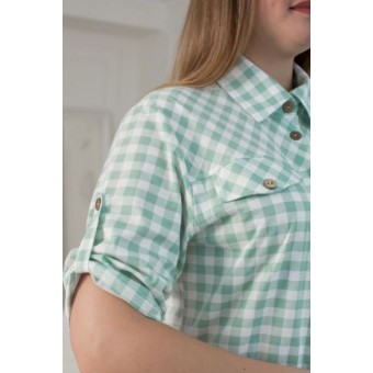 Платье  женское       из кулирки     с рукавом 1/2  зеленое