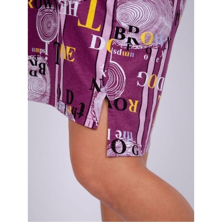 Туника женская из кулирки с коротким рукавом