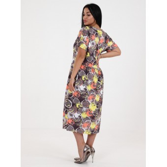 Платье  женское       из кулирки     с коротким рукавом       