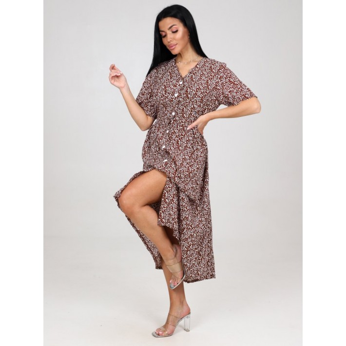 Платье женское Штапель с коротким рукавом