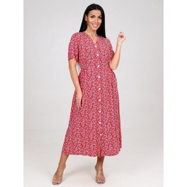 Платье женское Штапель с коротким рукавом