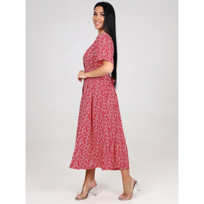 Платье женское Штапель с коротким рукавом