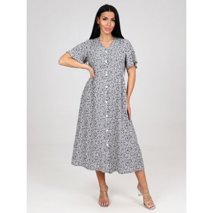 Платье женское Штапель с коротким рукавом