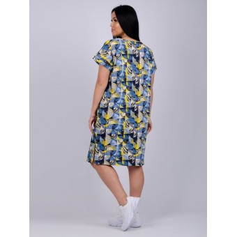 Платье  женское       из кулирки     с коротким рукавом