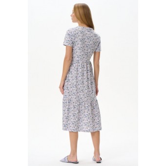 Платье  женское       трикотажное     с коротким рукавом  белое