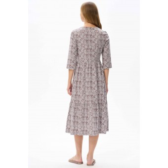 Платье  женское       из кулирки     с рукавом 3/4  бежевое  Прованс   