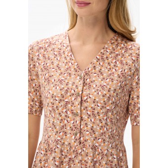 Платье  женское       трикотажное     с коротким рукавом  бежевое  Прованс   