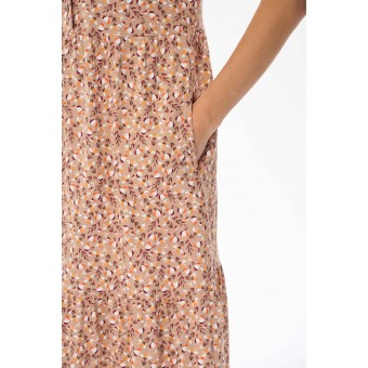 Платье  женское       трикотажное     с коротким рукавом  бежевое  Прованс   