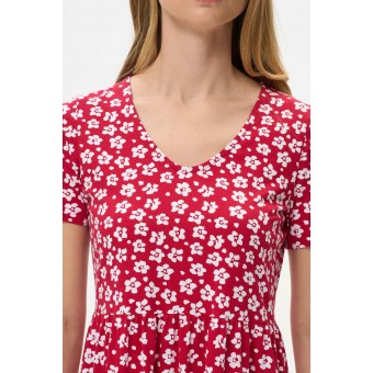 Платье  женское       трикотажное     с коротким рукавом  розовое     