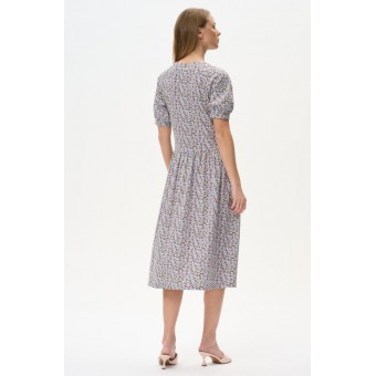 Платье  женское       из кулирки     с коротким рукавом  разноцветное     