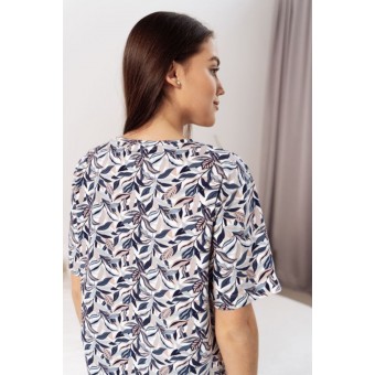 Платье  женское       трикотажное     с коротким рукавом  коричневое     