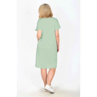 Туника  женская       из кулирки     с коротким рукавом  в ассортименте  Рисунок   