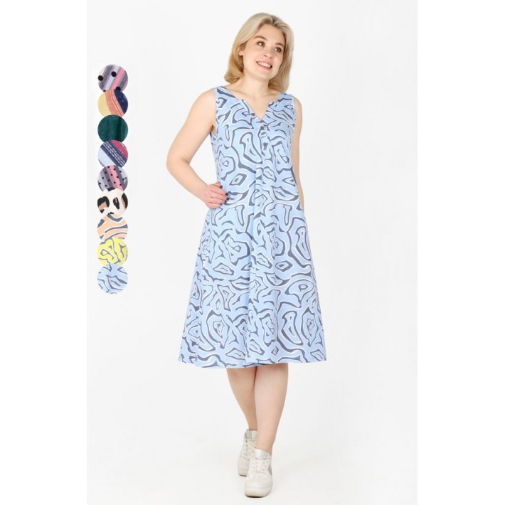 Сарафан из кулирки на бретелях в ассортименте Рисунок