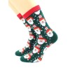 нжнг7733-03 HL Носки жен. р.36-40 Дед Мороз с подарками