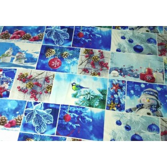 Скатерть из рогожки 150х150 см. Румянец