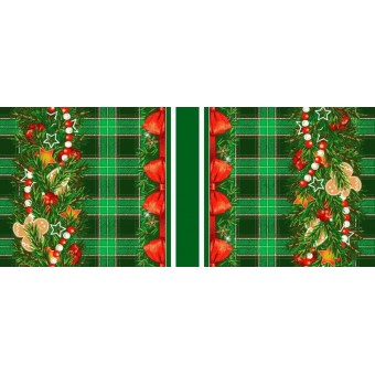 Скатерть из рогожки 180х150 см рис 947-1п Праздничный полный