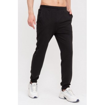 Брюки  мужские       из футера       черные