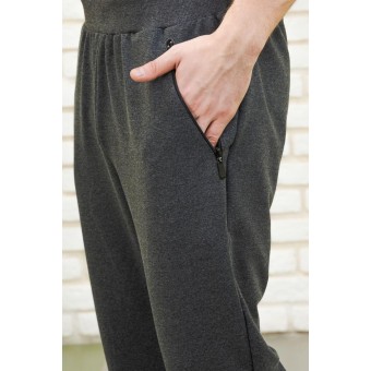 Брюки  мужские       из футера       серые