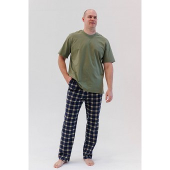 Брюки  мужские       из кулирки       синие