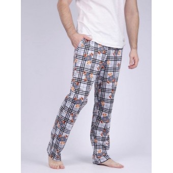 Брюки  мужские       из кулирки       серые