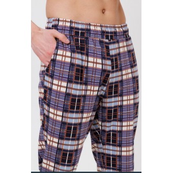 Брюки  мужские       из кулирки       синие