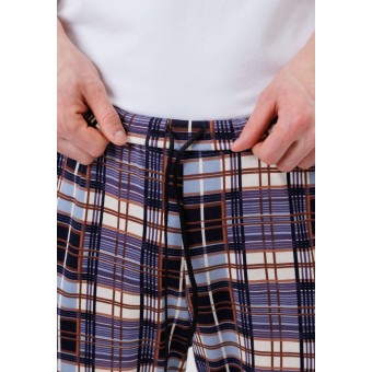 Брюки  мужские       из кулирки       синие