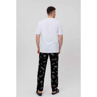 Брюки  мужские       из кулирки       черные