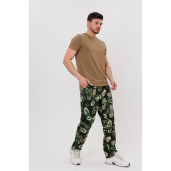 Брюки  мужские       из кулирки       зеленые