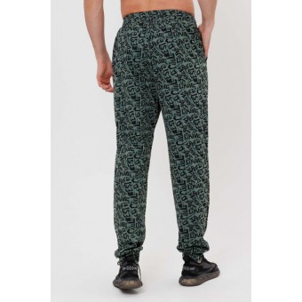 Брюки  мужские       из кулирки       зеленые