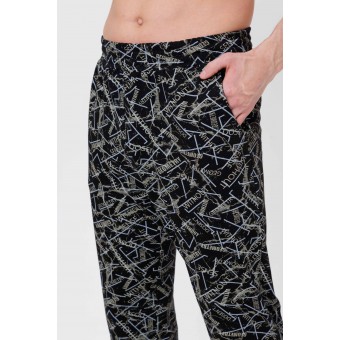 Брюки  мужские       из кулирки       черные