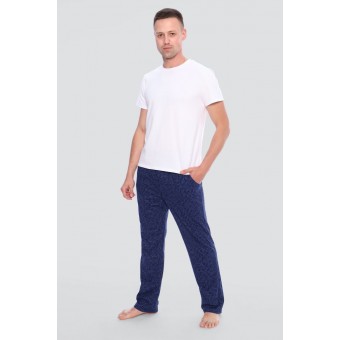 Брюки  мужские       из кулирки       синие