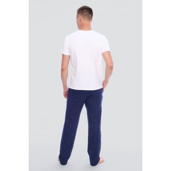 Брюки  мужские       из кулирки       синие