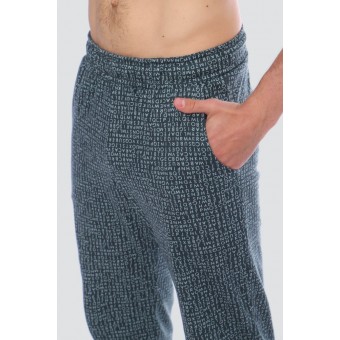 Брюки  мужские       из кулирки       серые