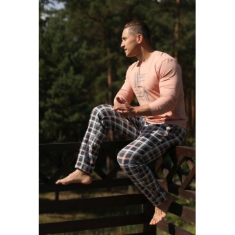 Брюки  мужские       трикотажные       серые