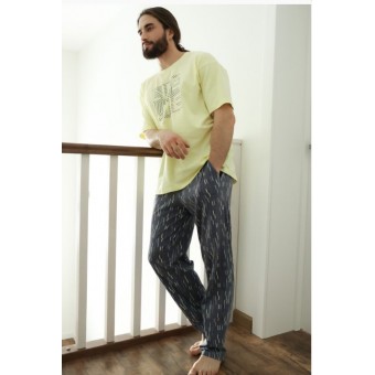 Брюки  мужские       трикотажные       синие