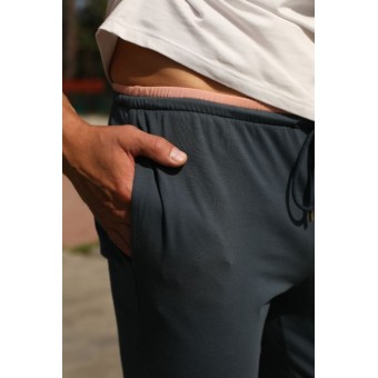 Брюки  мужские       трикотажные       синие   Melado