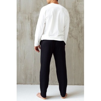 Брюки  мужские       трикотажные       черные   Melado