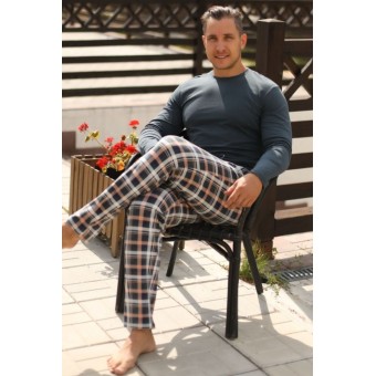 Брюки  мужские       трикотажные       серые