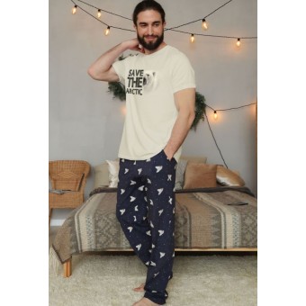 Брюки  мужские       трикотажные       синие