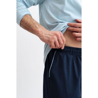 Брюки  мужские       из вискозы       синие