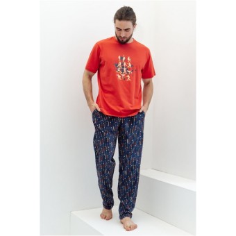 Брюки  мужские       трикотажные       синие