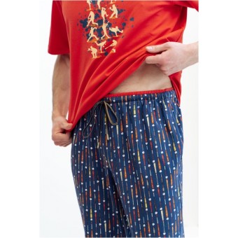 Брюки  мужские       трикотажные       синие