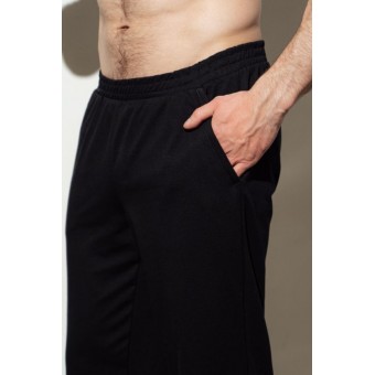 Брюки  мужские       трикотажные       черные   Melado