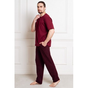 Брюки  мужские       трикотажные       красные   Melado