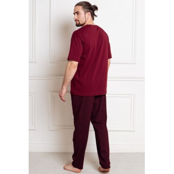 Брюки  мужские       трикотажные       красные   Melado